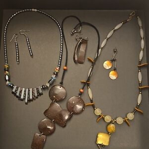 Jewelry Bundle. 3 Necklaces with Matching Earrings.  New